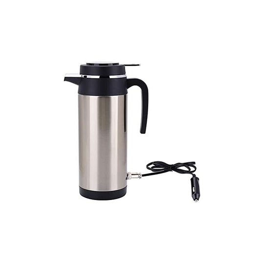Benobby Kids - Vacuum Flask Thermos Portable 1200ml 24V Travel Car Kettle Kettle Fast Boiling with Cigarette Lighter Fuse for Tea Coffee Drinking