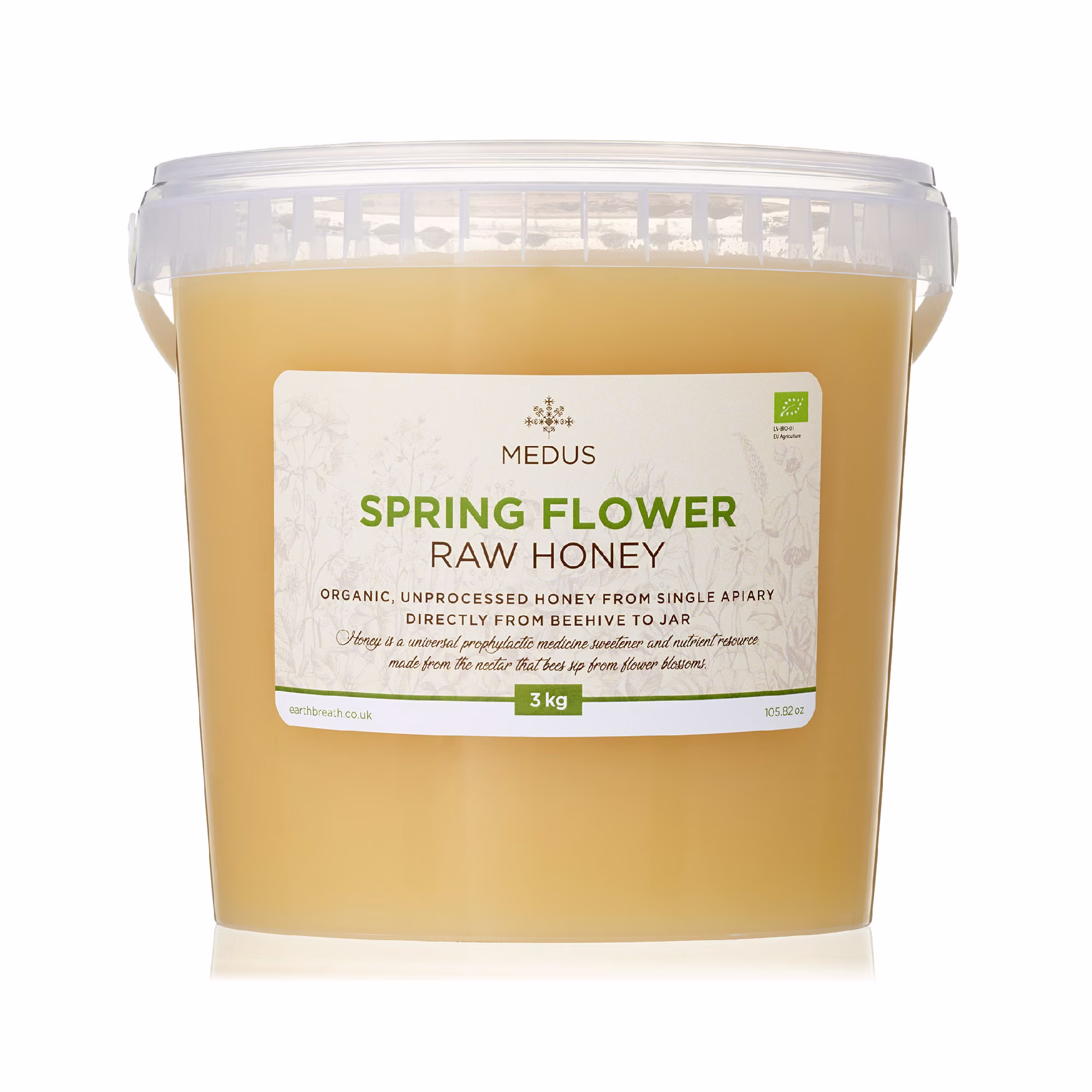 Spring Flower 3Kg - 24Kg Raw Honey in Bulk Organic Pure Natural Unprocessed Unpasteurized Free From Gmo Ar Any Artificial Additives