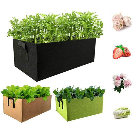 Plant Bag + Garden Gloves, 6pcs 10 Gallon, Garden Planting Bag, Vegetable Grow Bag, Thick Breathable Non-woven Fabric Bag, For Potato, Carrot,