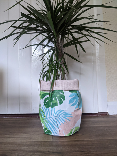 Decorative Plant Pot Cover, Waterproof Fabric Pot Cover, Indoor Attractive Blanket, Houseplant Cover