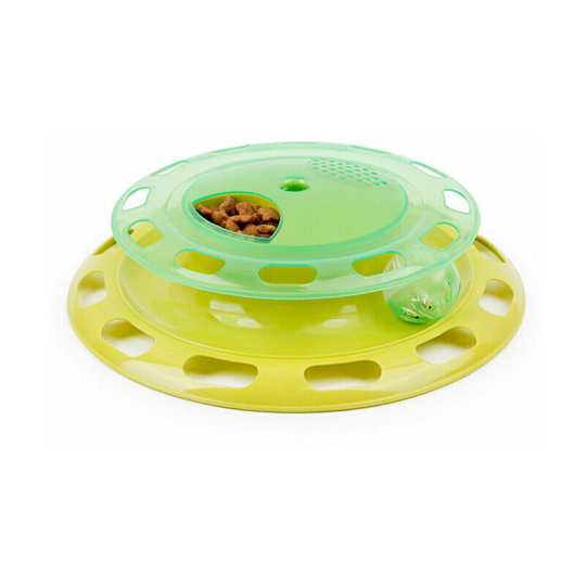 Morejieka - Cat Ball Game - Cat Herb Toy Turning Tray Spinning