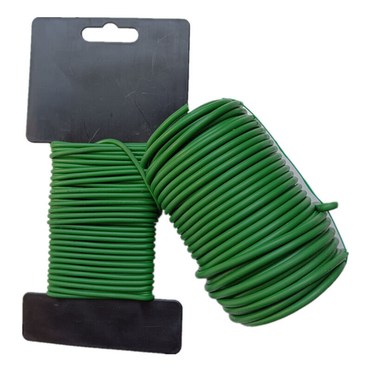 1PCS Reusable Garden Plant Twist Tie, Heavy Duty Soft Wire Tie for Gardening, Home, Office (Green, 65.6 feet)