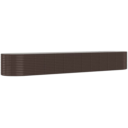 Vidaxl - Garden Planter Powder-coated Steel 507x100x68 cm Brown Brown