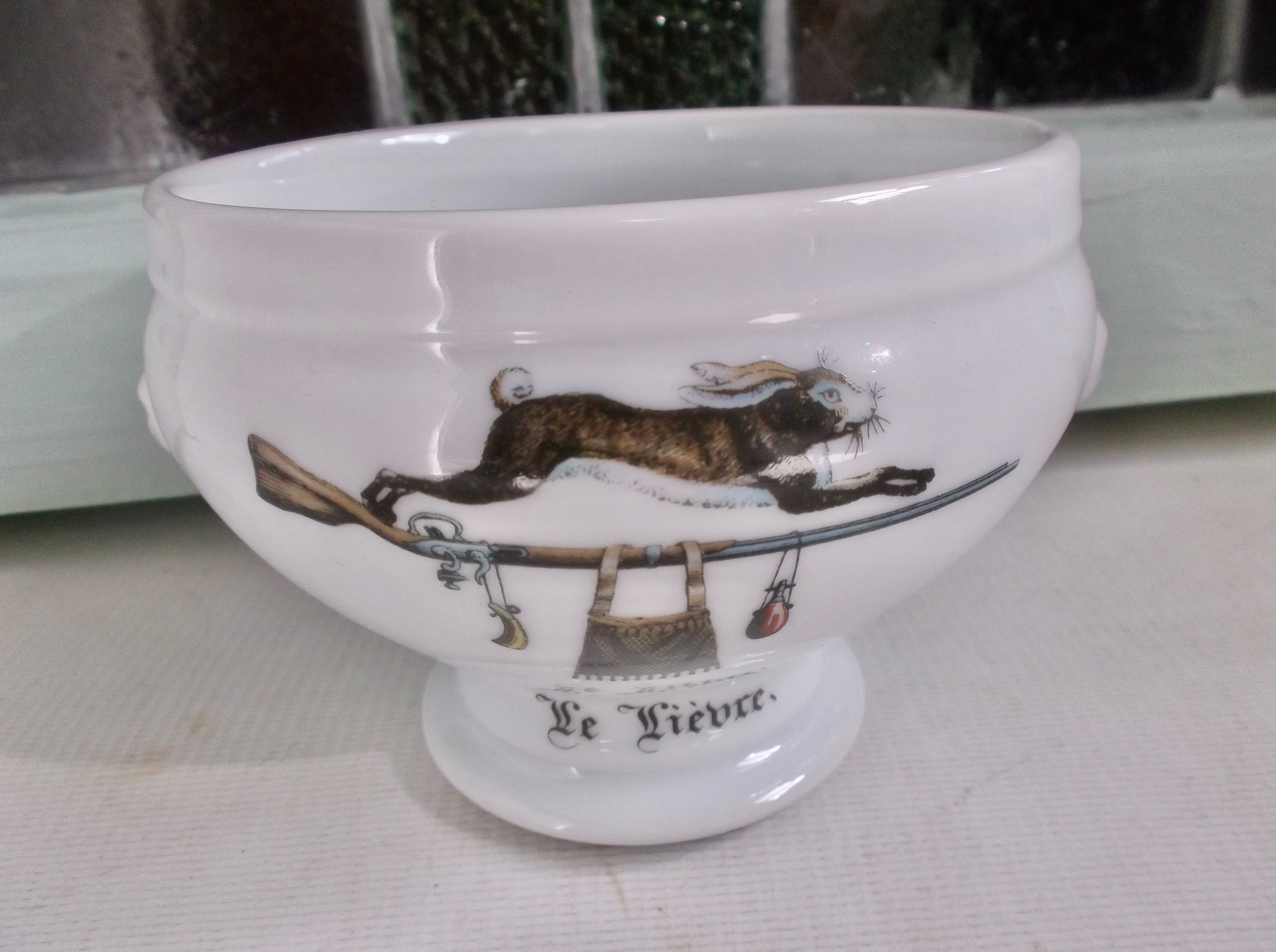 French Vintage Soup Bowl Terrine With Handles