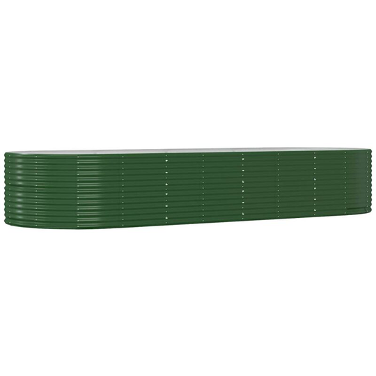 Vidaxl - Garden Planter Green 367x140x68 cm Powder-coated Steel Green