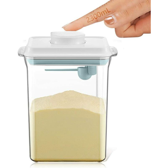Bearsu - 2.3L Sealed Jars with Lids, Milk Powder Dispensers Tank, Milk Powder Container, Portable Sealed Food Container for Milk Powder, Snacks and