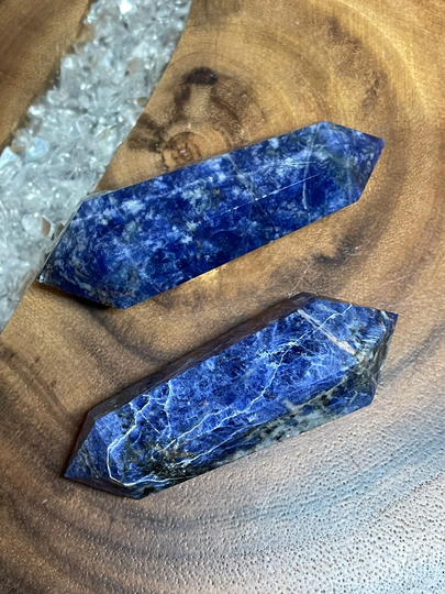 Sodalite Dt Crown Chakra Speak The Truth With Crystal Info Card Hc3