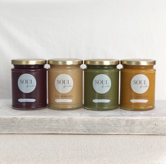 Sea Moss Gel Blends Elderberry, Sidr Honey, Moringa & Turmeric & Ginger. 100% Organic, Wildcrafted Non-Gmo