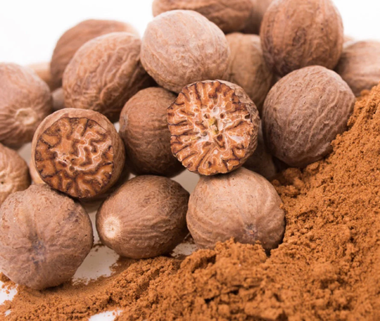 Premium High Quality Whole Nutmeg Natural Organic Aromatherapy Tropical Ayurvedic Herbalism By Balsara's