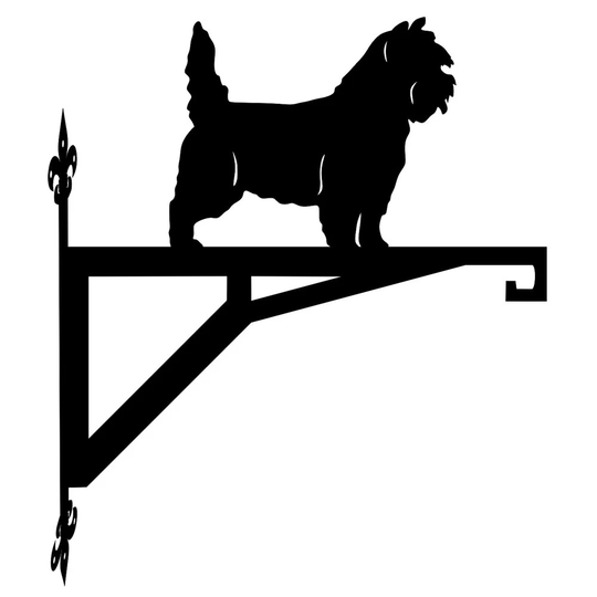 Cairn Terrier Standing Modern Contemporary Hanging Bracket