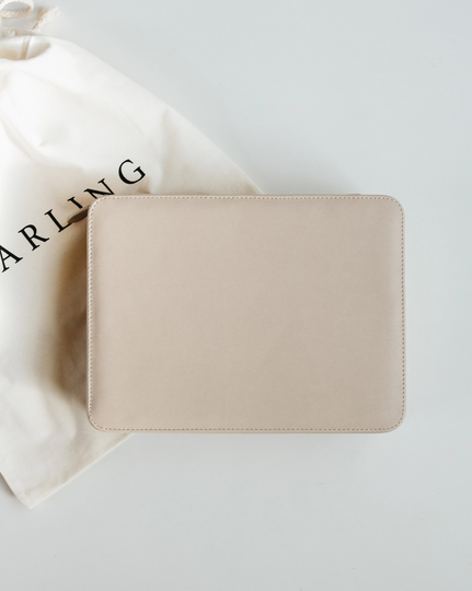 Leather Travel Jewelry Case - Organizer Box