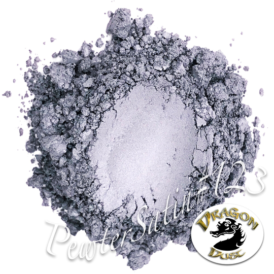 Mica Powder 10G Pewter Satin #123 Pigments For Nail Polish, Epoxy Resin, Bath Bombs, Soap Making, Makeup, Lip Gloss, Candle Making