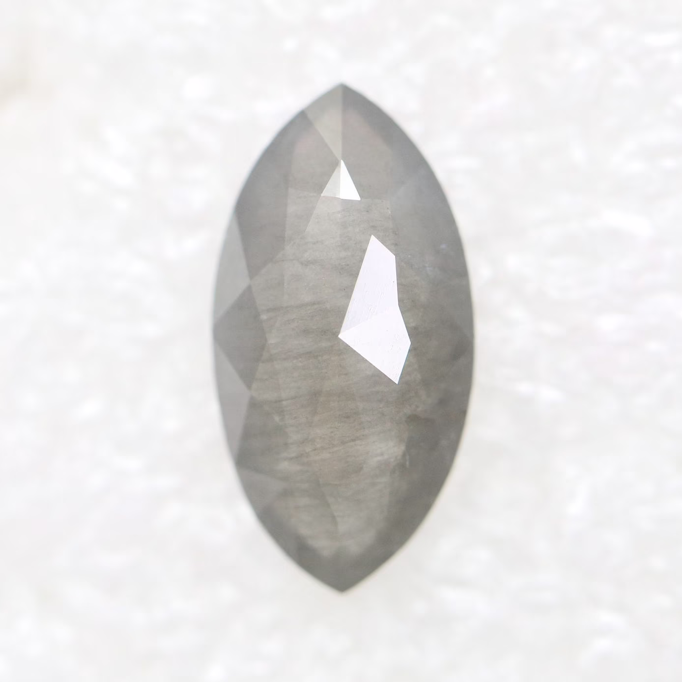 2.71 Carat Natural Salt & Pepper Grey Marquise Diamond Or Jewellery Diamond For Her For Jewellery