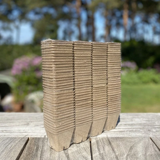 5cm Eco Square Fibre Biodegradable & Compostable Plant Pots