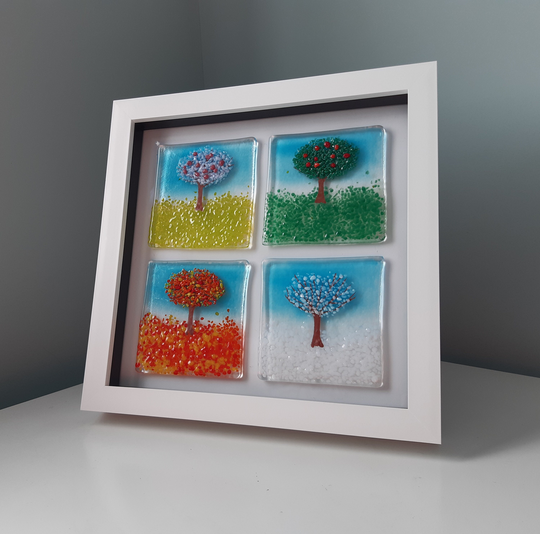 Fused Glass Picture - Four Seasons