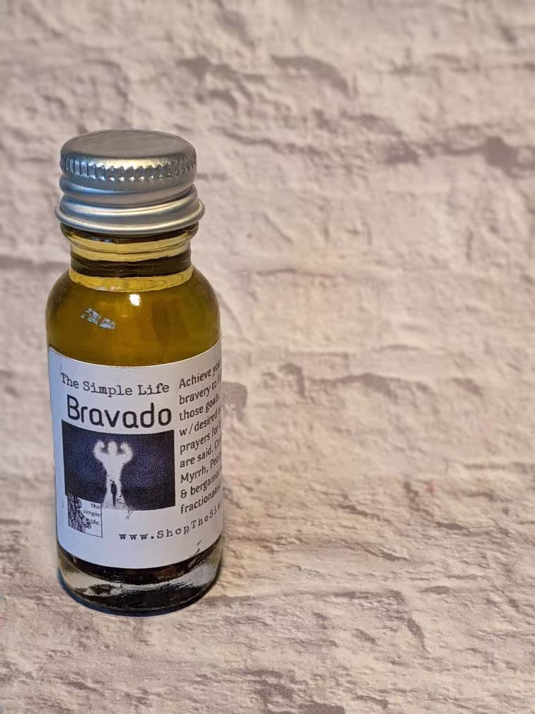 Bravado Anointing Oil - For Witchcraft, Wicca, Pagan, Voodoo, Hoodoo & More