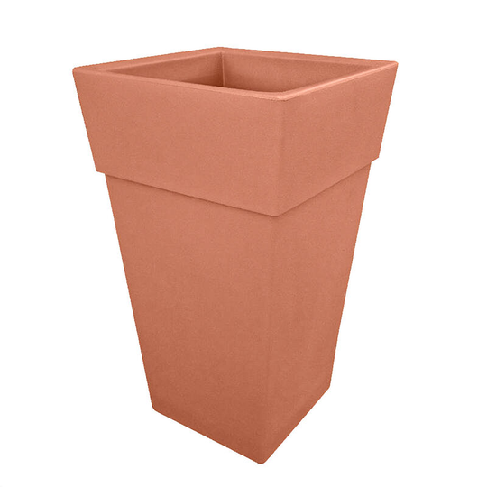 Sensation Pyramid - Garden planter for plant and flower arrangements. Outdoor planter pyramid pot 40x70H cm. Capacity 22,5L. Terracotta colour