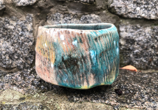 Raku Matcha Chawan, Traditional Japanese Tea Ceremony Bowl, Bowl