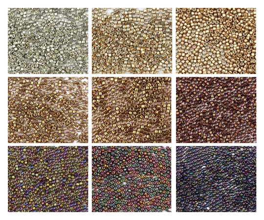 Size 11/0 Metallic Seed Beads, Choice Of 9 Shades, 5G Or 10G, Gold Tiny Beading, Jewellery Making, Weaving