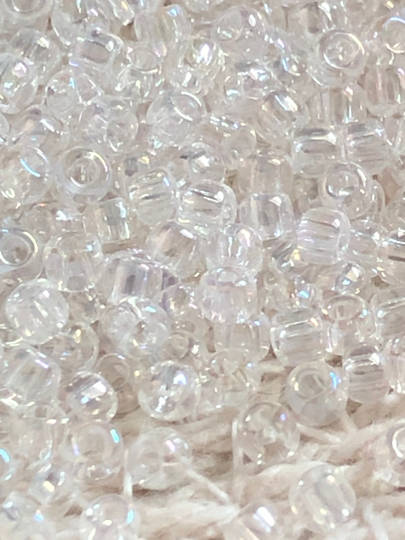 New Toho Round Seed Beads, 11/0, Transparent - Rainbow Crystal, | Tr-11-161, Qty 20 Grams, 2.2mm Beads