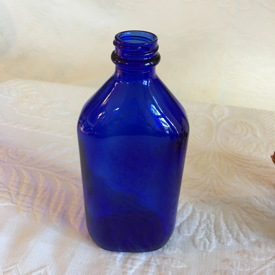 Vintage 1950S Genuine Phillips Milk Of Magnesia Bottle. Beautiful Cobalt Blue Medicine Repurpose. Add To A Bottle Collection