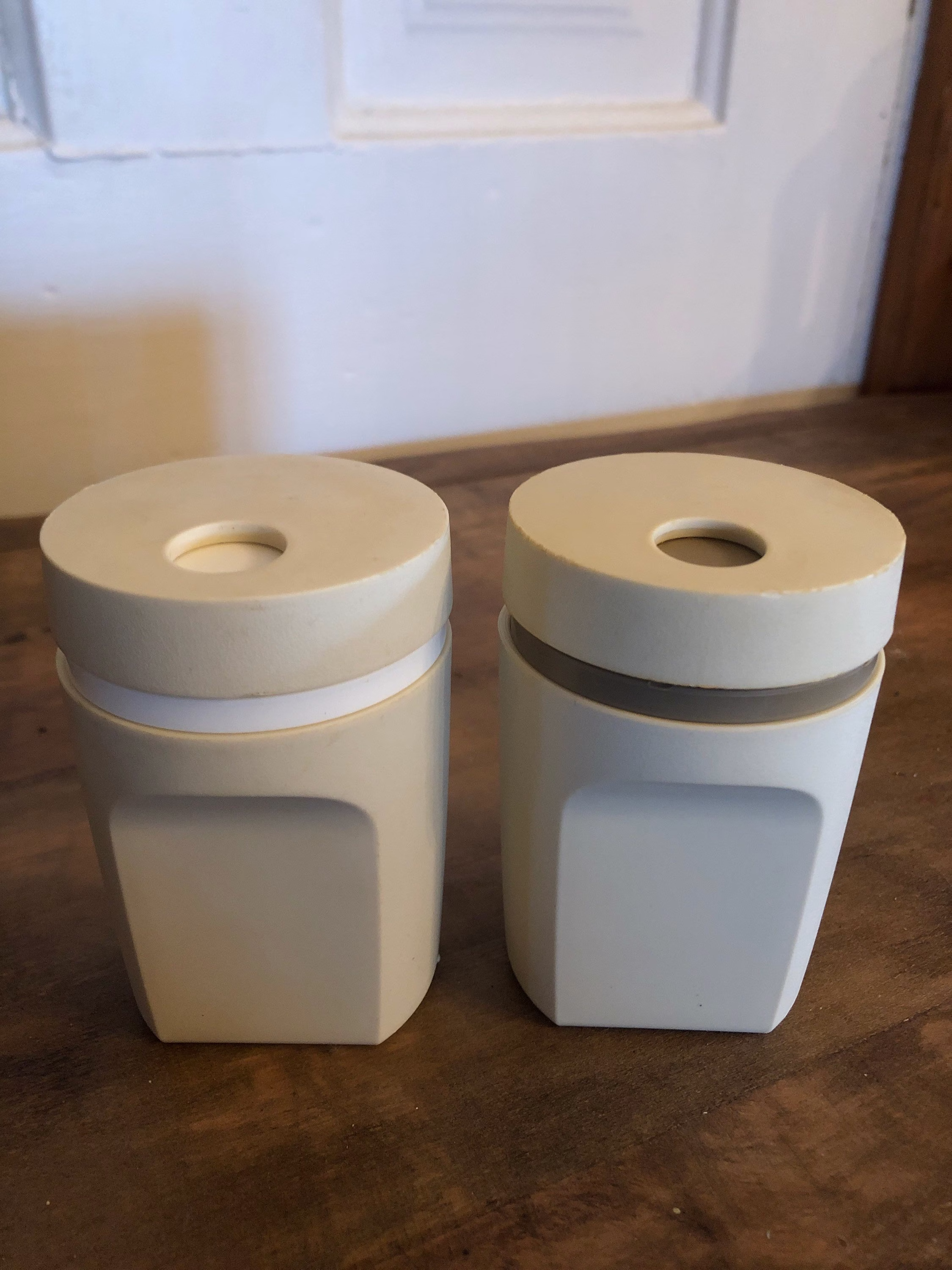Vintage Tupperware Salt & Pepper Shakers, #1471-14, #1471-7, Salt Pepper Shakers, Vintage Tupperware, Free Shipping