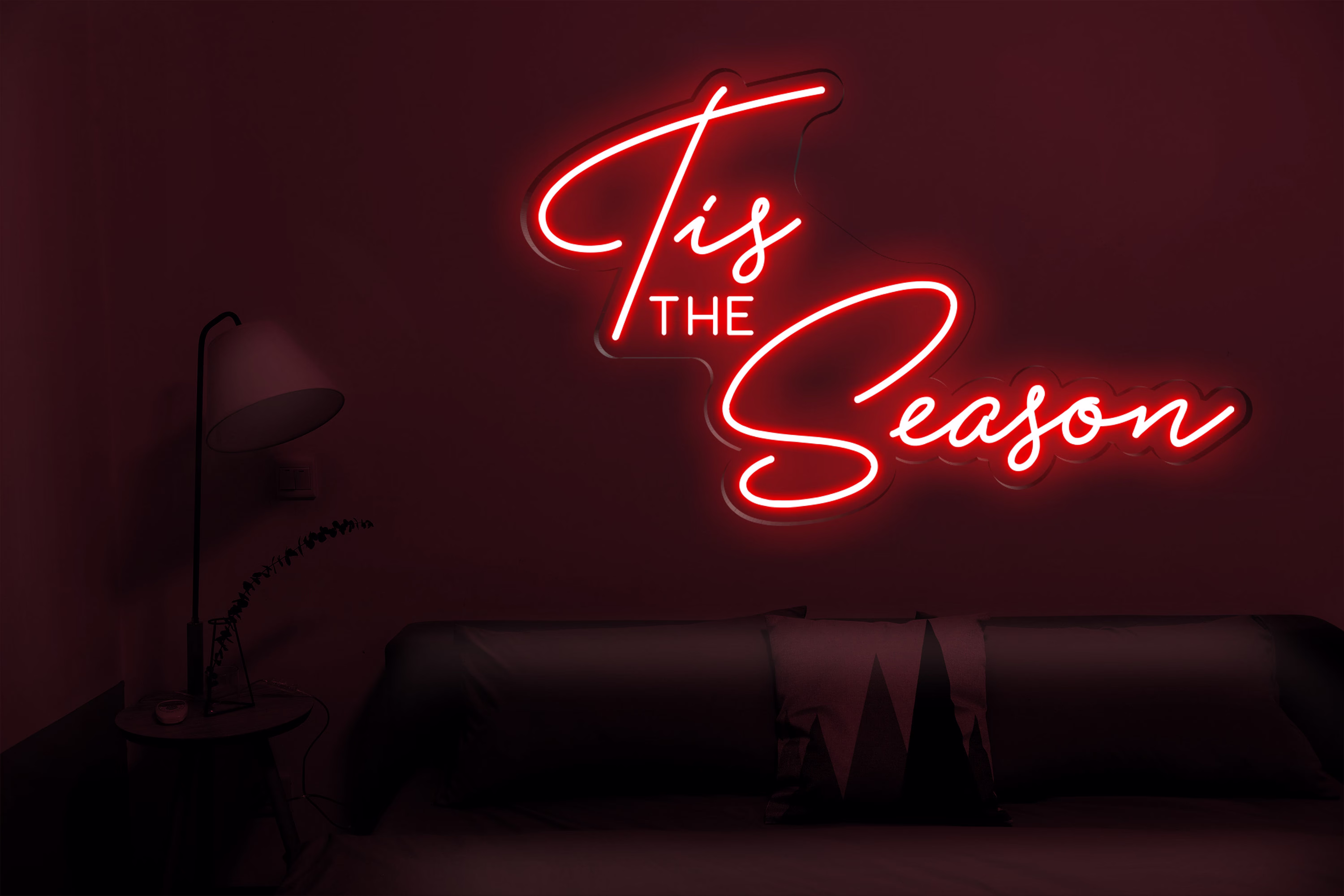 Led This The Season Neon Sign, Bedroom Lights, Party Décor, Sign For Home, Room Wall Decoration, Birthday Light Décor