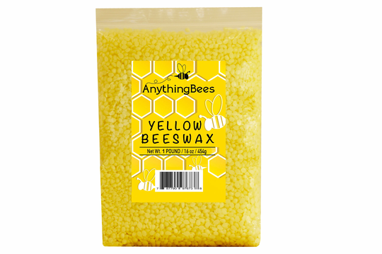 Yellow Beeswax Pellets, 100% Pure Organic, Great Smell, Cosmetic Grade, Triple Filtered, Usa, Candle Making - Or White Wax Wicks