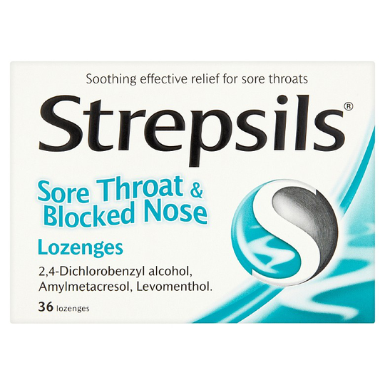 Strepsils Sore Throat & Blocked Nose Lozenges 36