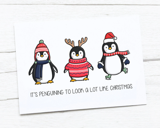 Happy Christmas Card | Merry Penguin