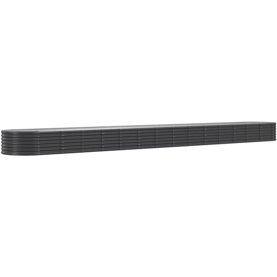 Vidaxl - Garden Planter Powder-coated Steel 620x80x36 cm Anthracite Anthracite