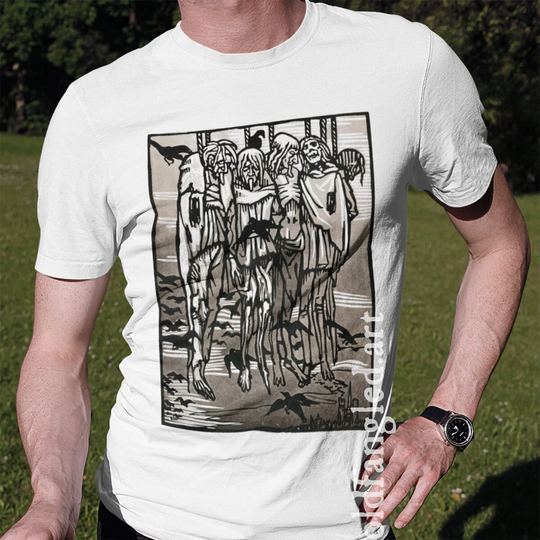 Ballad Of The Hanged | 1904 - Unisex Organic T-Shirt, Vintage Style Art T-Shirt