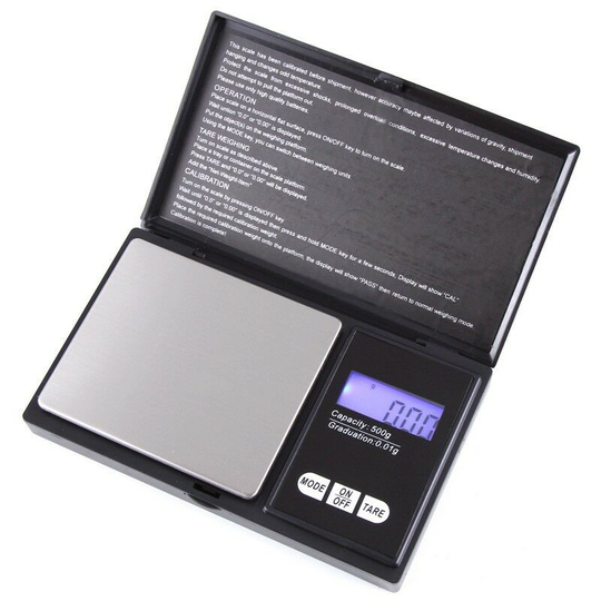 Precision Scale,Kitchen Scale,Smart Scale with.Pocket Scale with LCD Display,Small Powder Scale,Jewelry,Gold,Gemstones,etc-500g x 0.01g