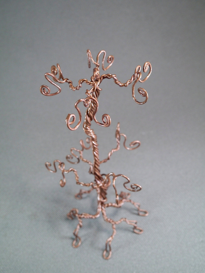 Copper Color Jewelry Tree Display, Earrings Organizer, Stand For Shop