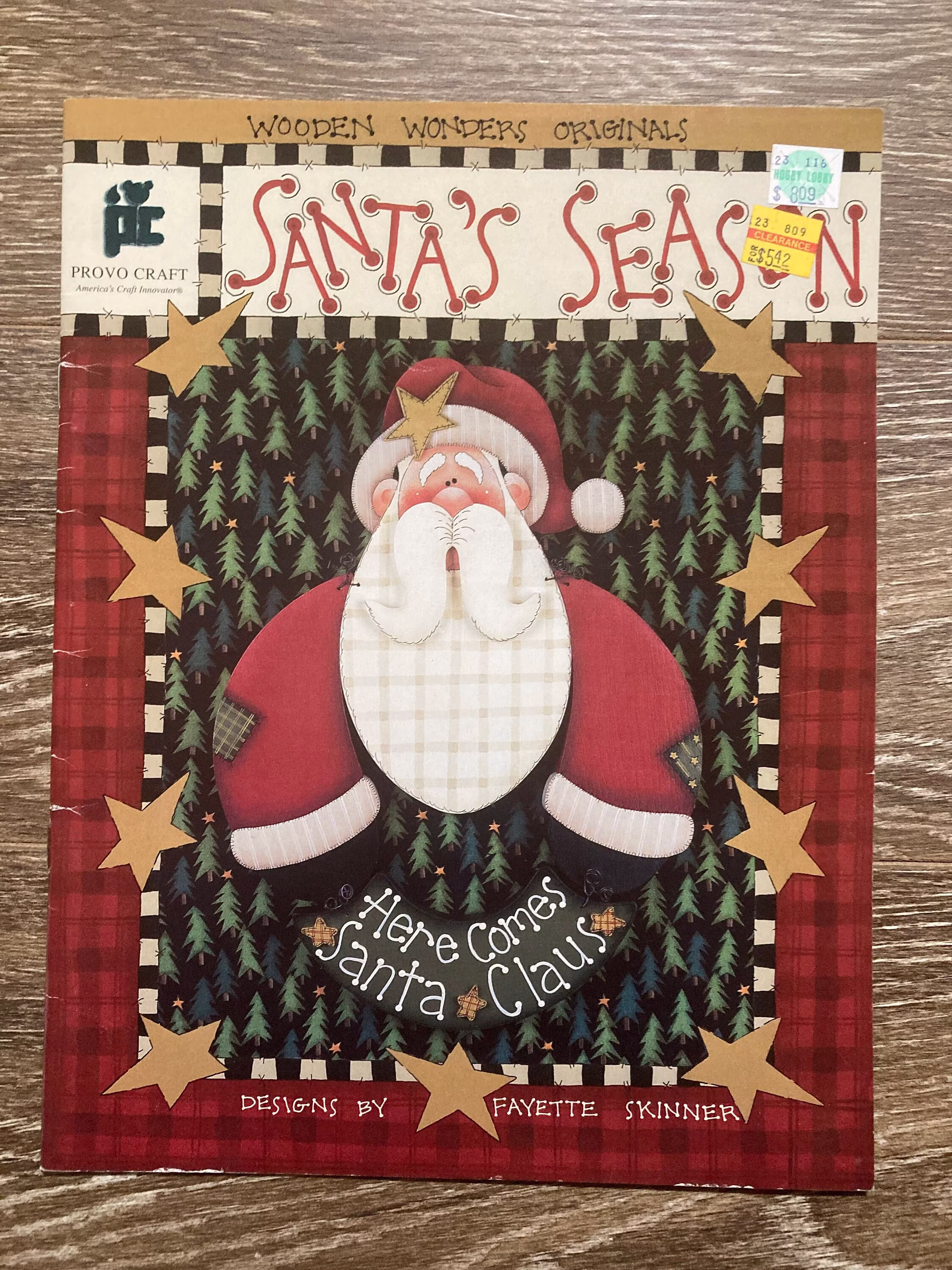 Santa's Season Here Comes Santa Claus Designs By Fayette Skinner Wooden Wonders Originals Provo Craft Patterns Instructions Technique Book