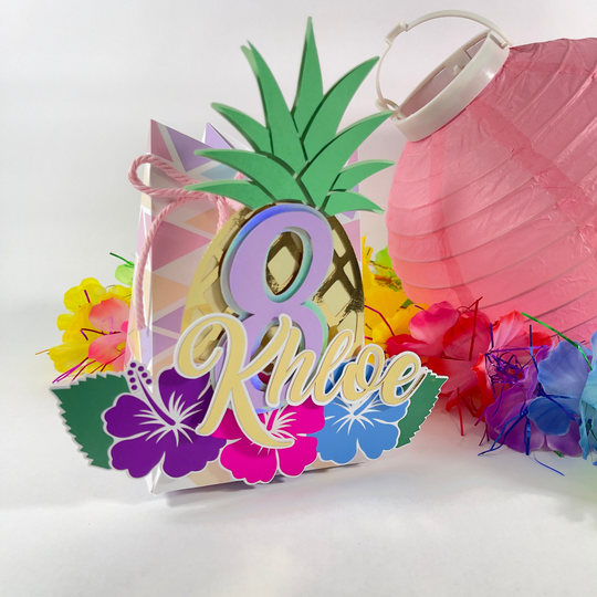 Hawaiian Favor Box | Summer Party Decor Fruit Ideas Tropical