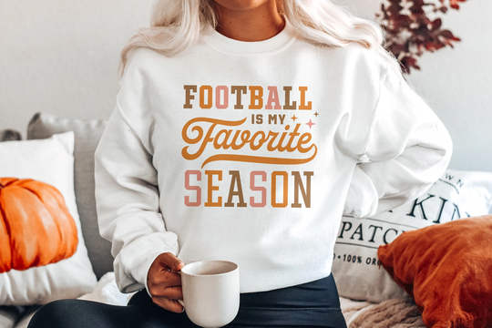 Football Sweatshirt | Is My Favorite Season Kickoff Touchdown College Unisex Crewneck