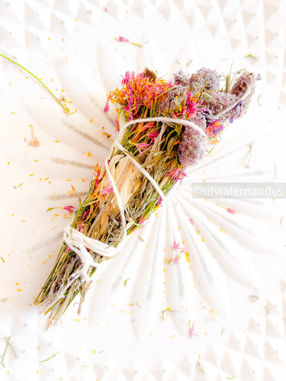 Jerusalems Sage, Wild Lavender & Centaury Flowers/ Spiritual & Emotional Purification/ Alternative Smudges Handmade in Portugal/ Insence