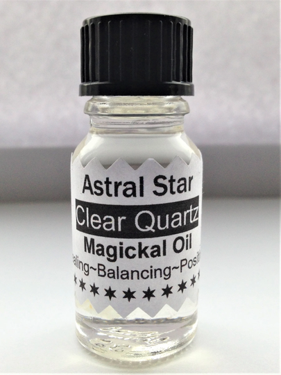 Clear Quartz Magickal Oil - Healing & Balancing The Chakras Hand Blended