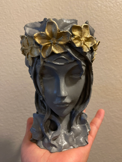 Fairy Head Planter | Goddess Head Planter Succulent Arrangement Birthday Thanksgiving Holidays Wedding