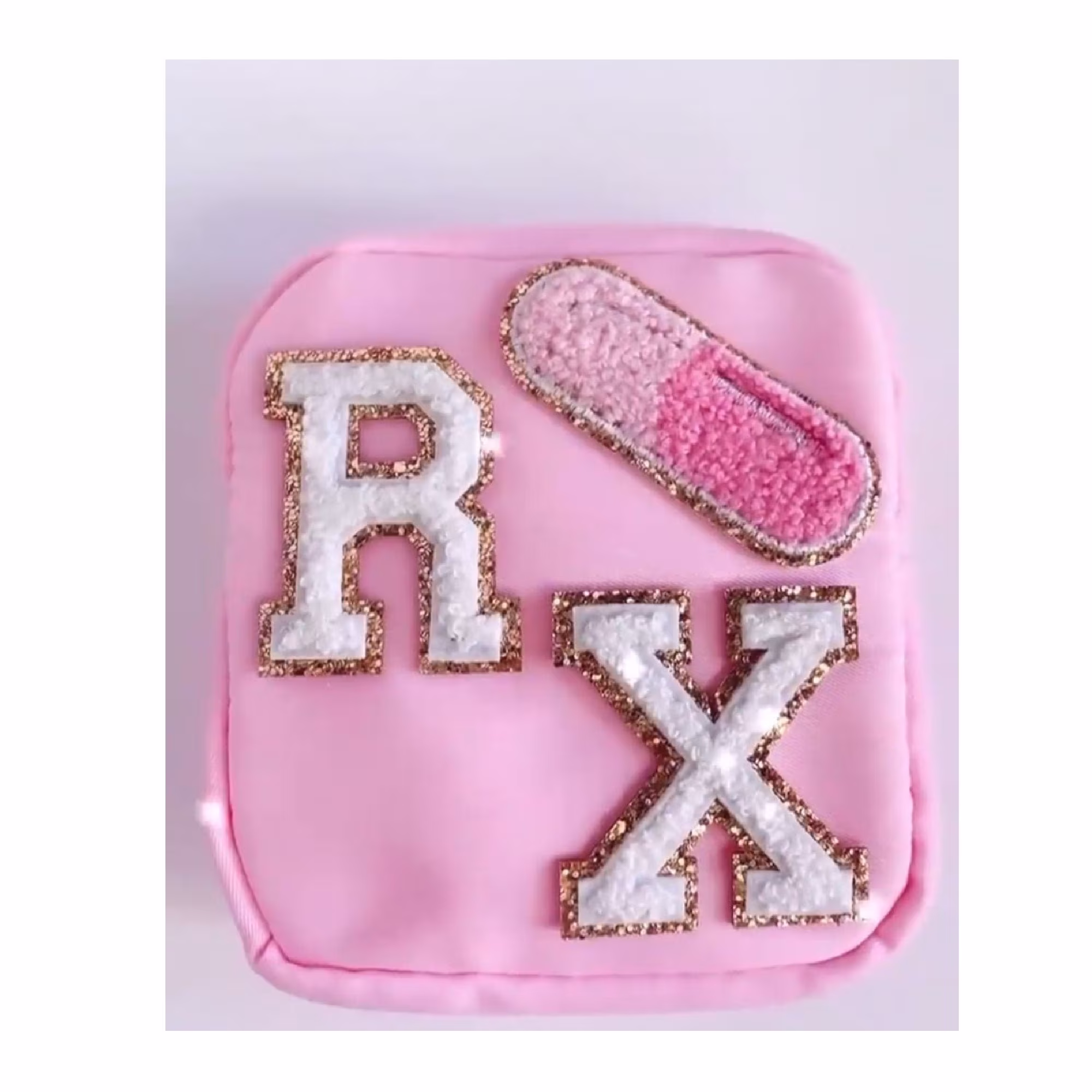 Mini Personalized Nylon Medicine Pouch | Bridesmaids Gift Makeup Travel Pouch Box