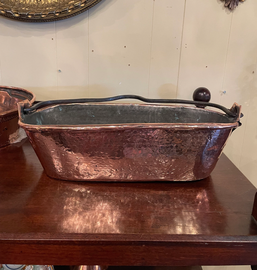 Antique Copper Fish Poacher From France