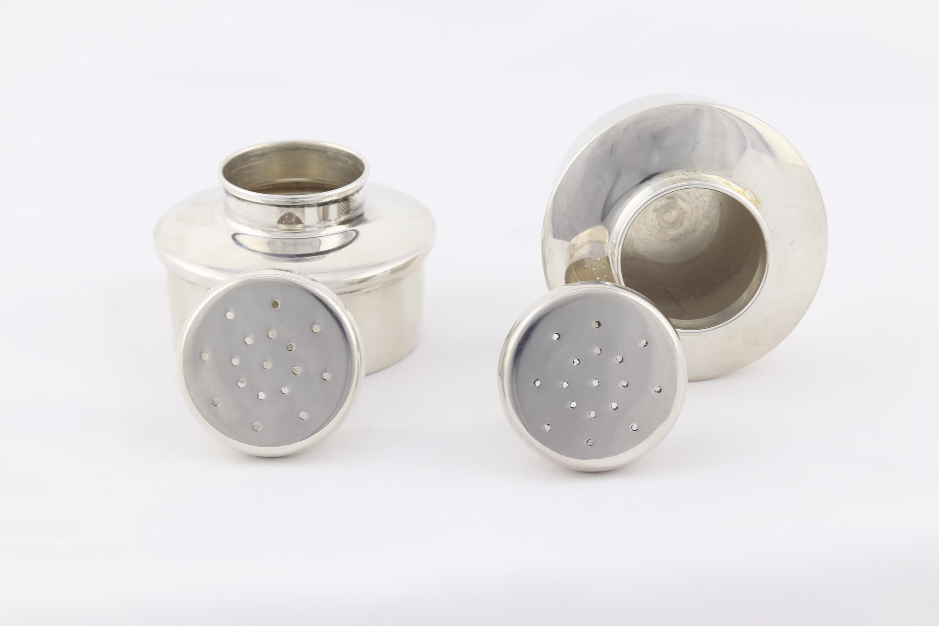 sterling Silver Salt & Pepper Shakers Paul Revere Reproduction B M
