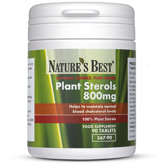 Plant Sterols 800Mg, 100% Free Sterols 90 Tablets