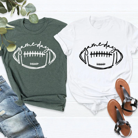 Game Day Football Shirt, Women Season Tee, Team Tee