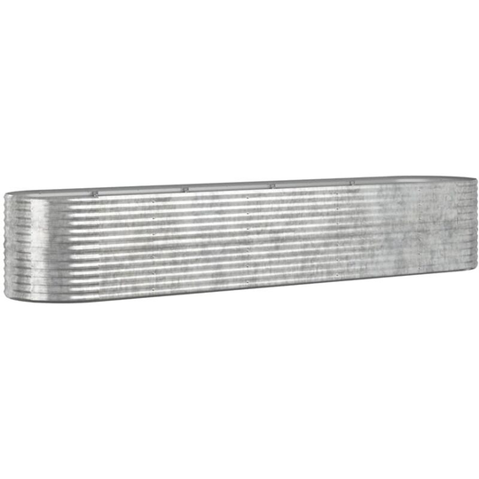 Vidaxl - Garden Planter Powder-coated Steel 368x80x68 cm Silver Silver