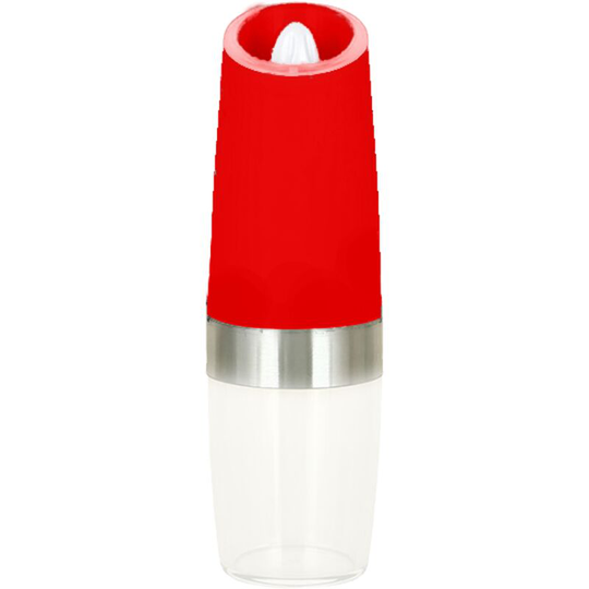 Fvbjd - Electric Salt Pepper Grinder: Battery Operated Refillable Automatic Mill Adjustable Coarseness Red