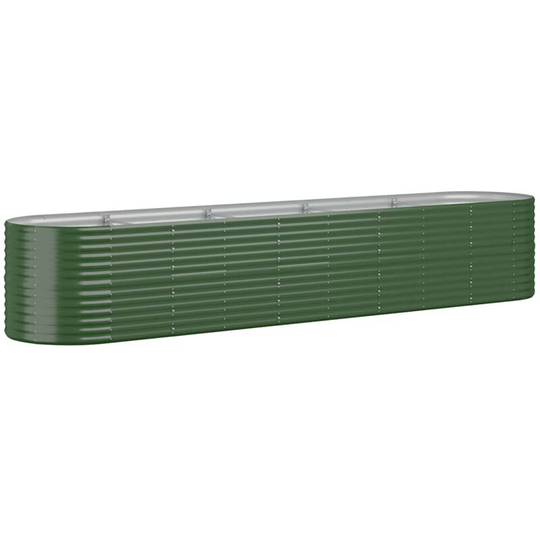 Vidaxl - Garden Planter Powder-coated Steel 368x80x68 cm Green Green