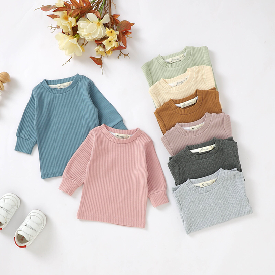 Tiny Alpaca | Organic Natural Ribbed Cotton Baby Tops 2 Pack 0-2 Years Gender Neutral Shower Gift
