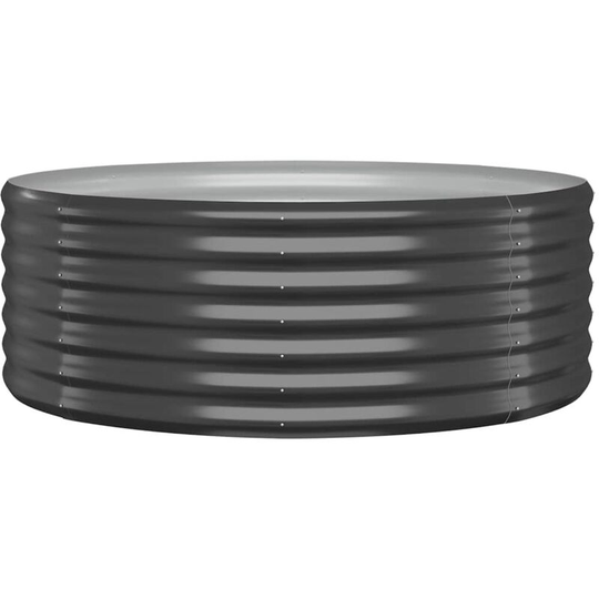 Vidaxl - Garden Planter Powder-coated Steel 100x100x36 cm Anthracite Anthracite